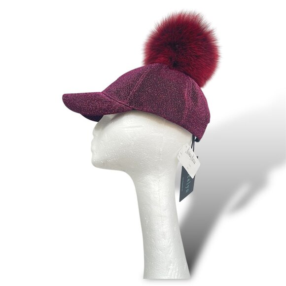 NWT Jocelyn Red Fox Bon Bon Lurex Hat/Baseball Hat Jach -25 hat $150 main image 7